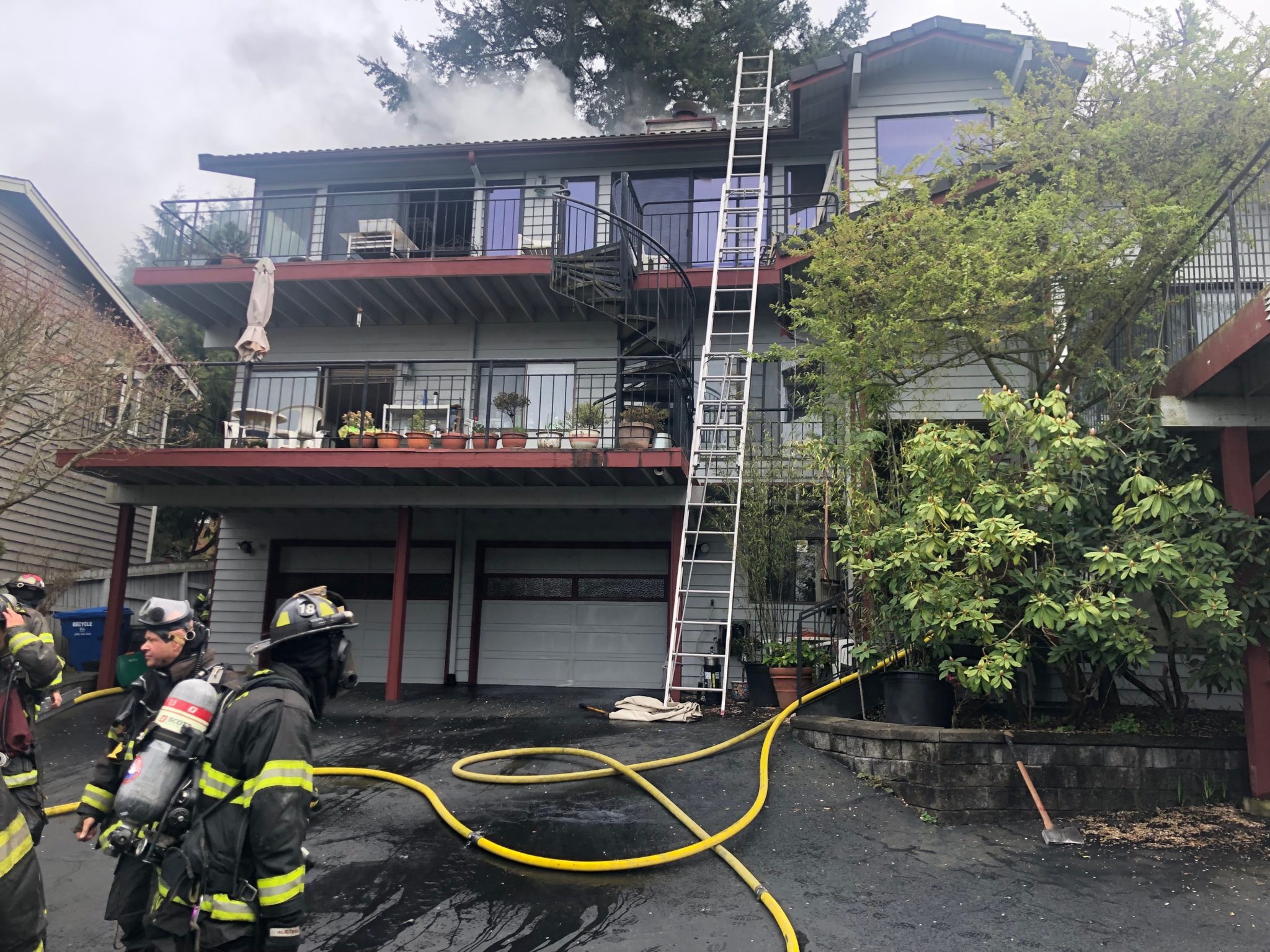 Firefighters battle house fire in Blue Ridge neighborhood - Fire Line