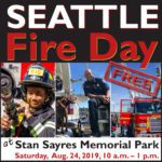 Seattle Fire Day on Aug. 24 at Stan Sayres Memorial Park informational flyer