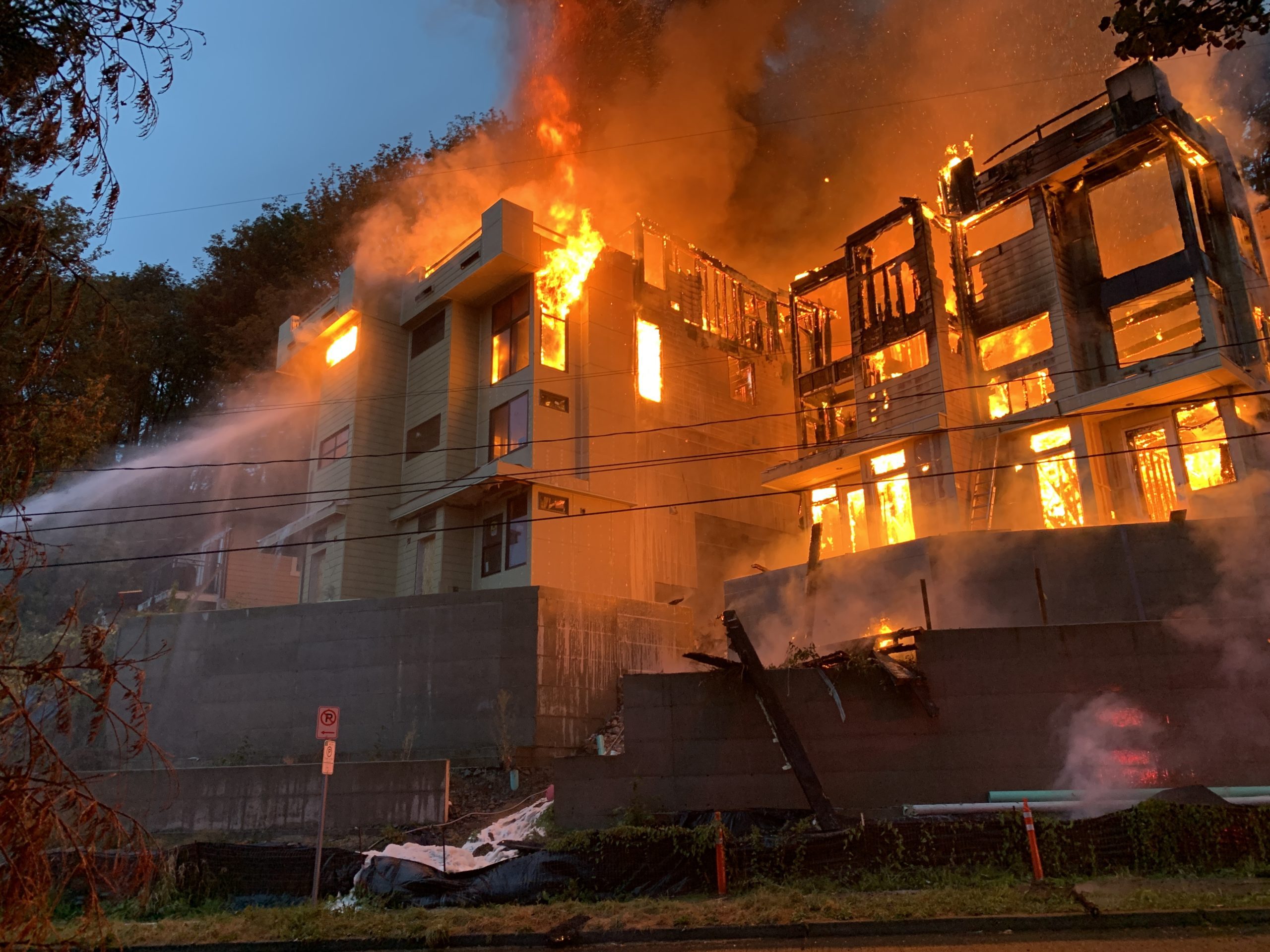 Crews battle 3alarm fire in north Beacon Hill Fire Line