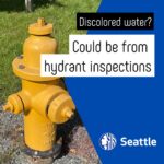 Discolored water could be from hydrant inspections.