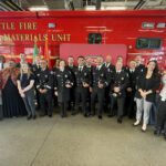 All the Seattle Fire staff that were honored in the ceremony.