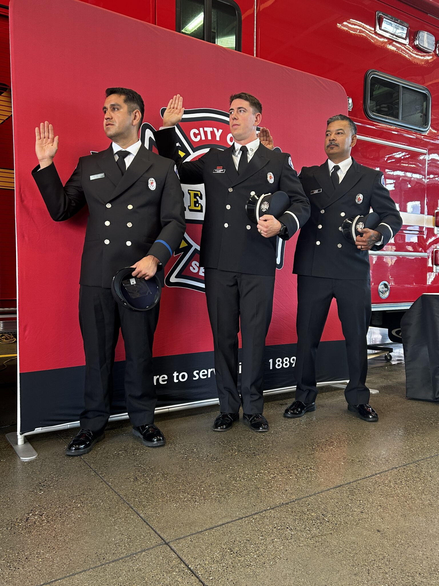 Promoted lieutenants.